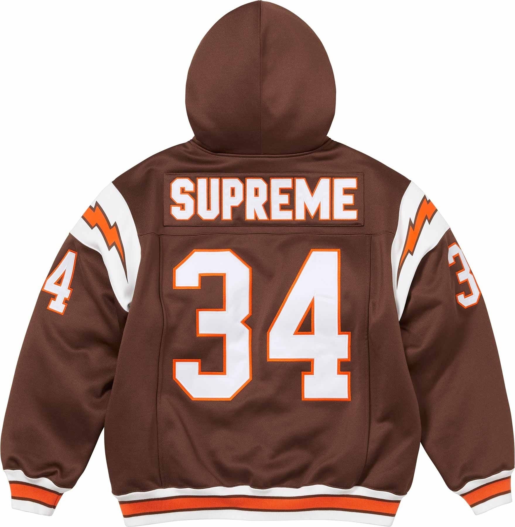 Football Zip Up Hooded Sweatshirt view 6